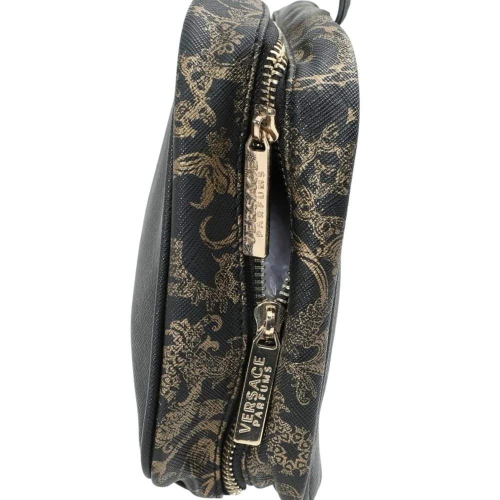 Versace Parfums Black Gold Baroque Cosmetic Bag One Size